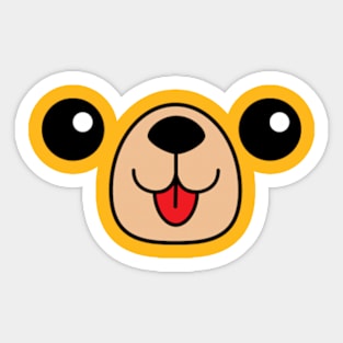 cute Dog face Sticker